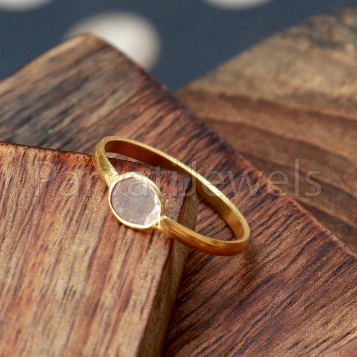 Diamond Ring, Diamond Gold Ring, 18k Solid Gold Diamond Ring, Handmade Gold Ring, Diamond Engagement Ring, Wedding Diamond Polki Ring