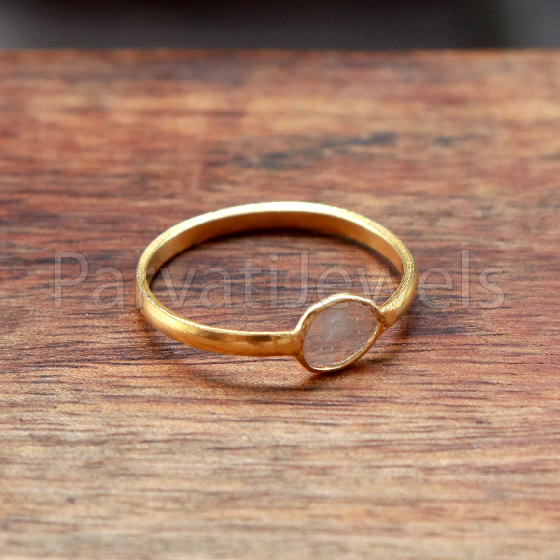 Diamond Ring, Diamond Gold Ring, 18k Solid Gold Diamond Ring, Handmade Gold Ring, Diamond Engagement Ring, Wedding Diamond Polki Ring