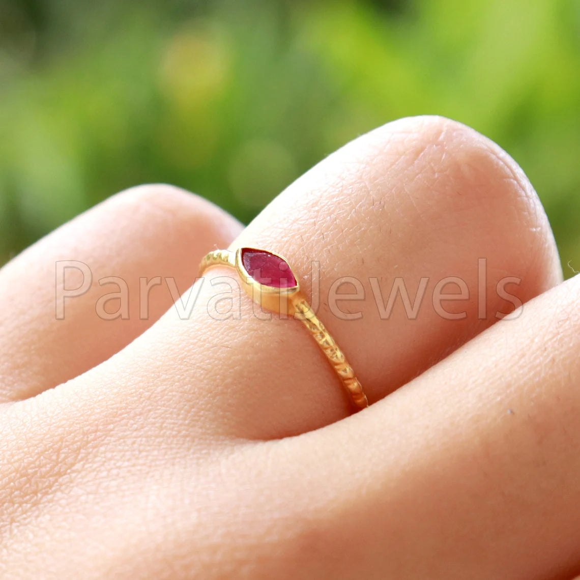 Natural Ruby Ring, Ruby Gold Ring, 18k Solid Gold Ruby Ring, Handmade Gold Ring, Ruby Engagement Ring, Wedding Ruby Ring, Gift for Her