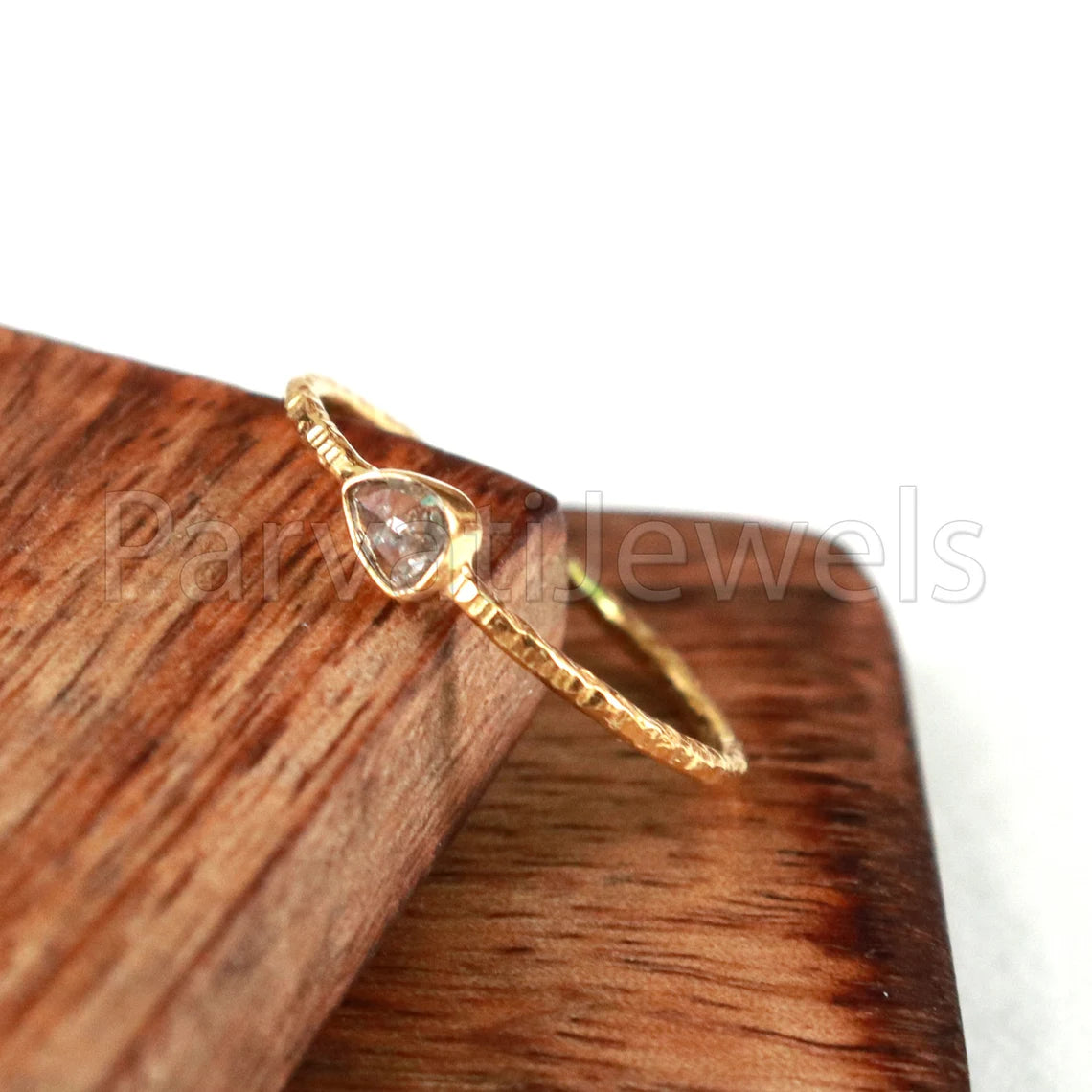 Natural Diamond English Polki Ring, Diamond Gold Ring, 18k Solid Gold Ring, Handmade Gold Ring, Diamond Engagement Ring, Wedding Gold Ring