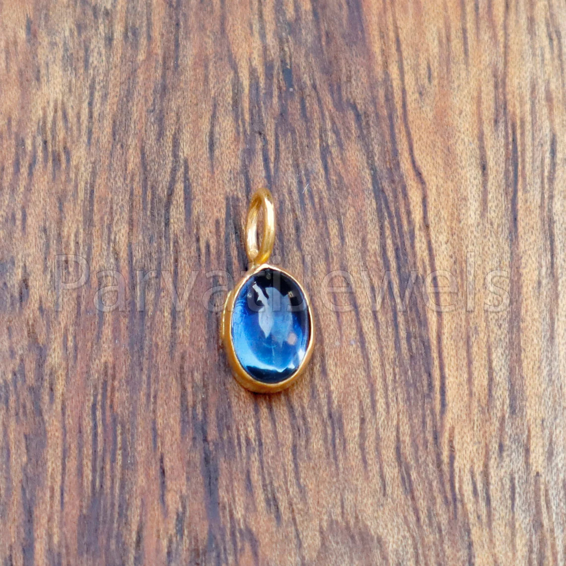 Natural Tanzanite Charm, 18k Solid Gold Charm, Handmade Gold Charm, Charm Pendant, Charms Necklace, Tanzanite Charms, Minimalist Pendant