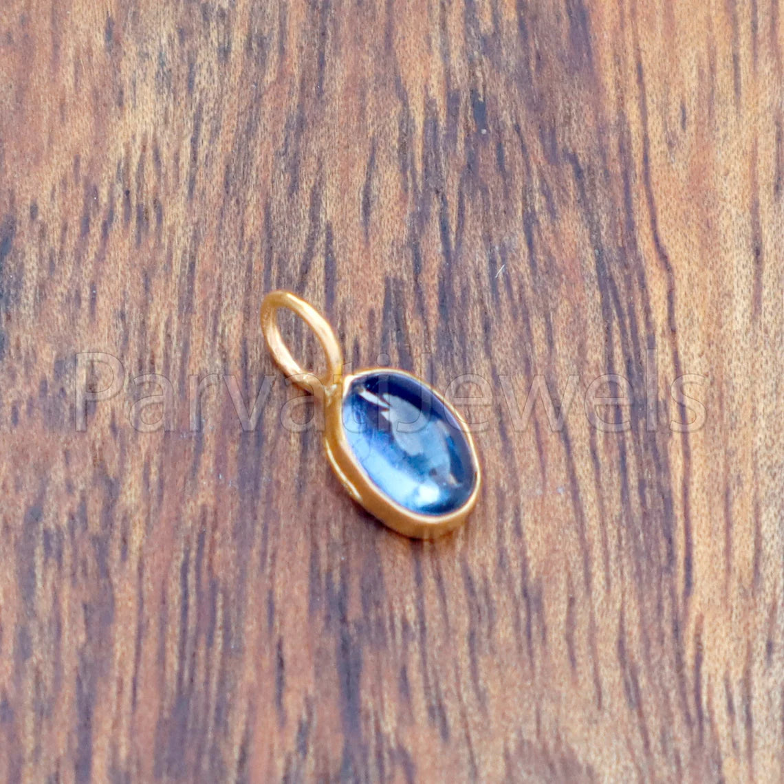 Natural Tanzanite Charm, 18k Solid Gold Charm, Handmade Gold Charm, Charm Pendant, Charms Necklace, Tanzanite Charms, Minimalist Pendant