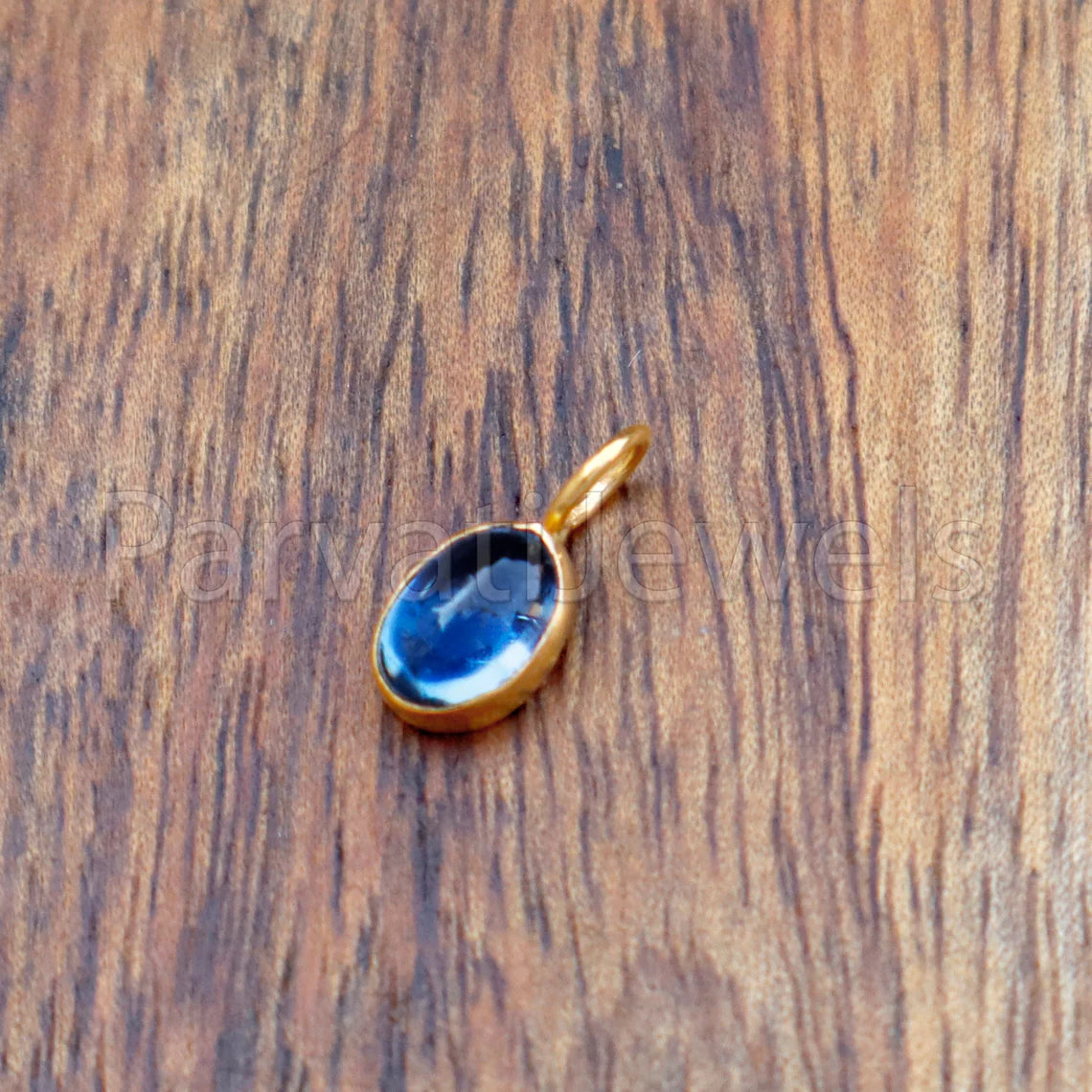 Natural Tanzanite Charm, 18k Solid Gold Charm, Handmade Gold Charm, Charm Pendant, Charms Necklace, Tanzanite Charms, Minimalist Pendant