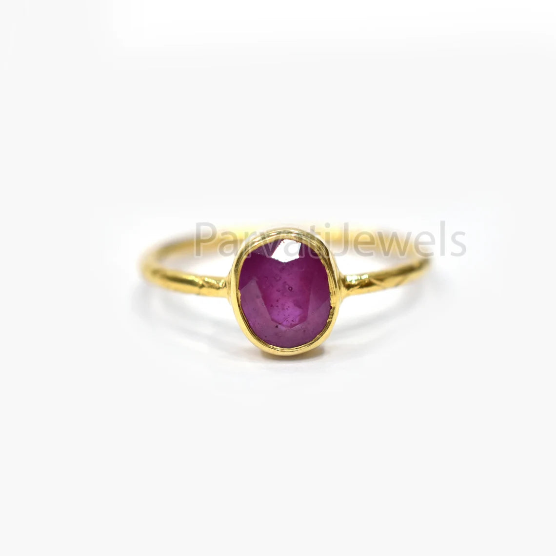 Natural Ruby Oval Shape Gold Ring, 14K & 18k Ruby Gold Ring, Gold Ring, Engagement Ring, Solid Gold Ring, Handmade Ring, Gift for her