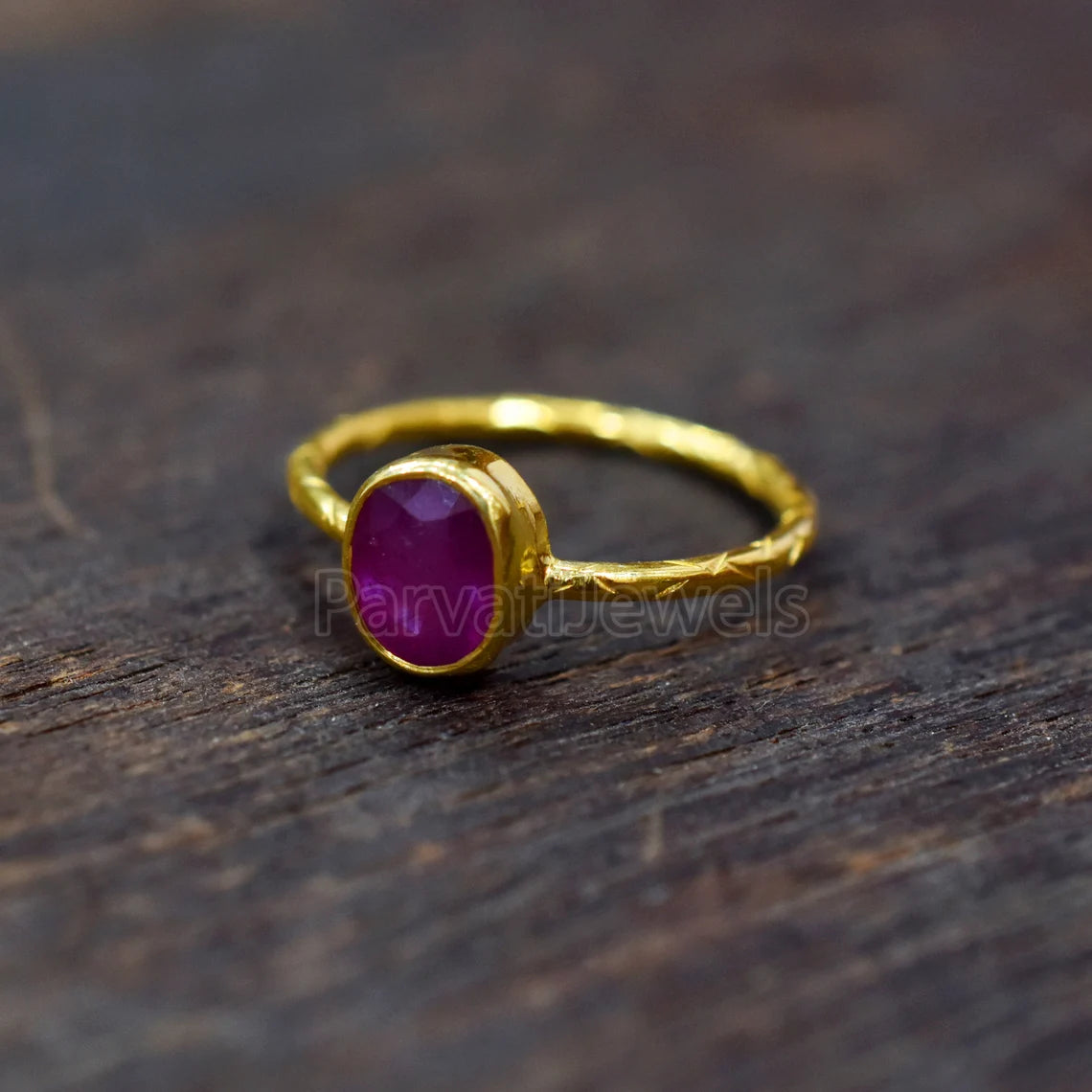 Natural Ruby Oval Shape Gold Ring, 14K & 18k Ruby Gold Ring, Gold Ring, Engagement Ring, Solid Gold Ring, Handmade Ring, Gift for her
