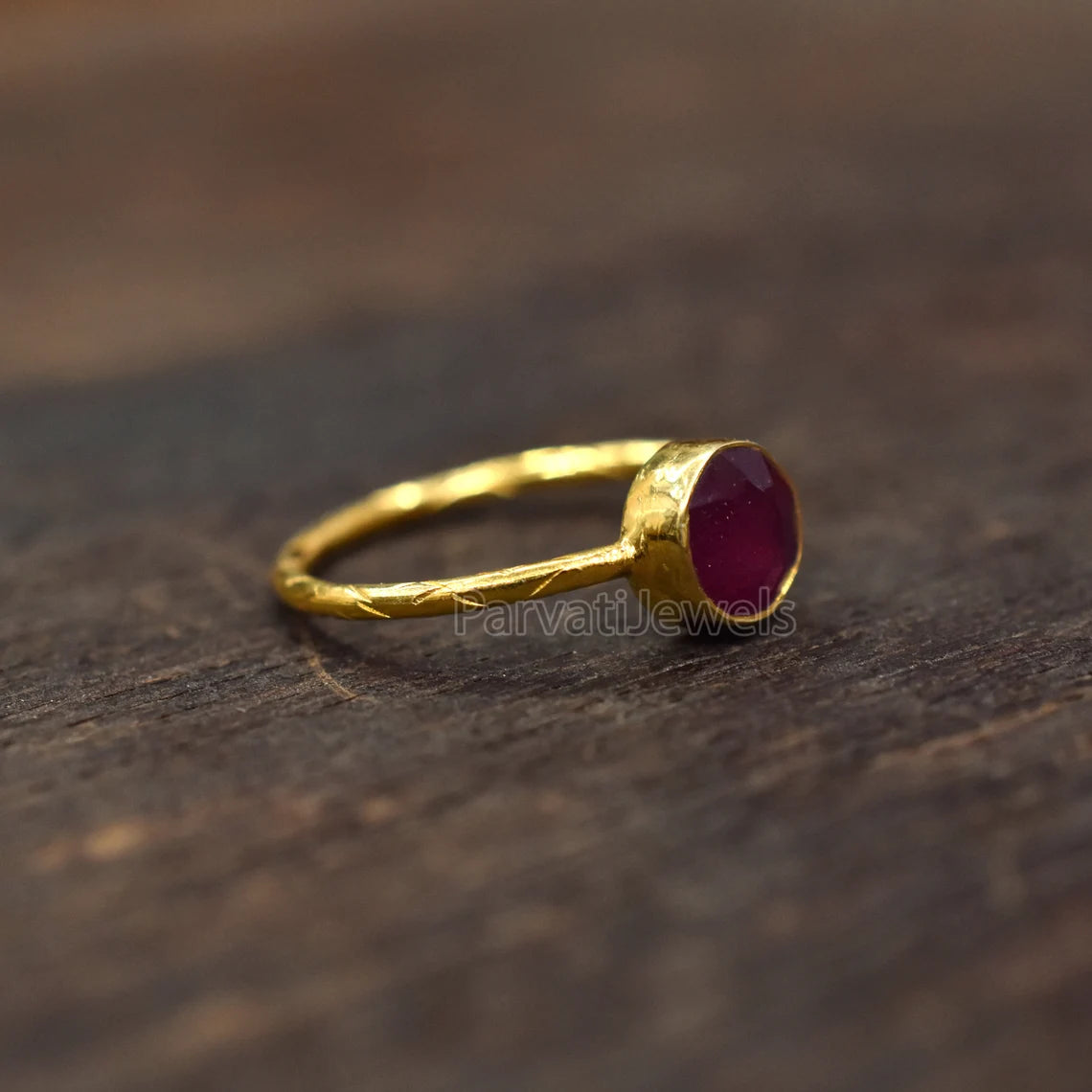 Natural Ruby Solid Gold Ring, 14k & 18K Solid Gold Ruby Ring, Solid Gold Handmade Ring Jewelry, Gold Ring For Gifting, 18k Gold Ring