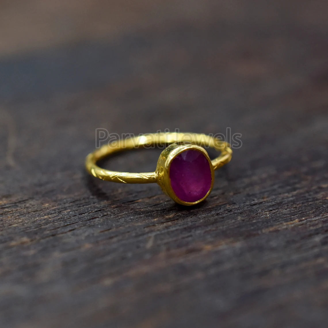 Natural Ruby Oval Shape Gold Ring, 14K & 18k Ruby Gold Ring, Gold Ring, Engagement Ring, Solid Gold Ring, Handmade Ring, Gift for her