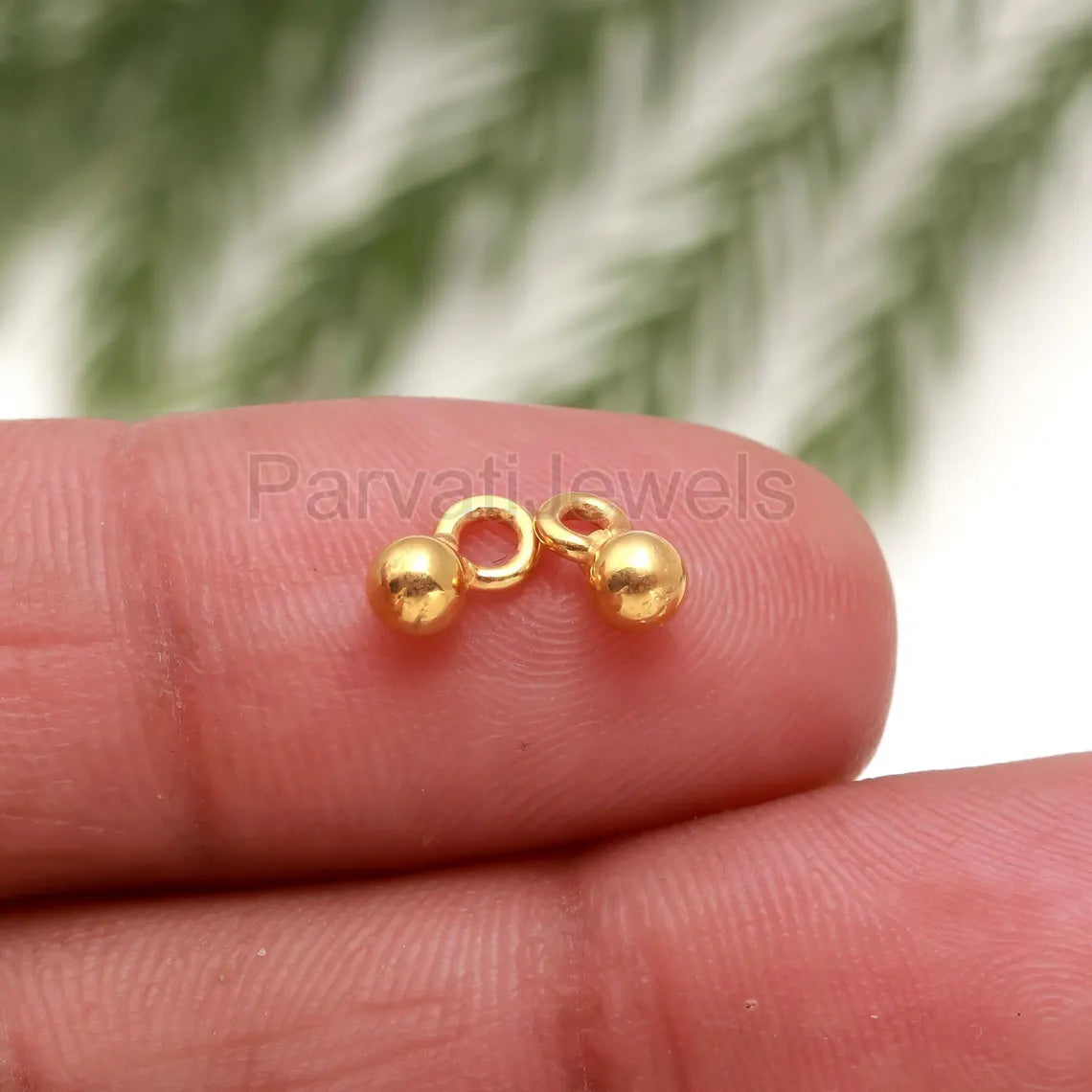 AA Dangling Ball Charm, 18k Solid Gold Charm, Gold Beads Pendant, Gold Charm Pendant, Charm Pendant, Handmade Gold Charm, Gift For Her Charm