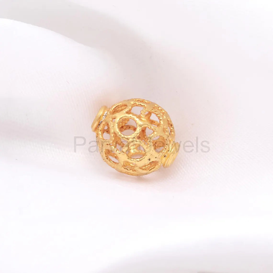 Solid 14k & 18K Gold Filgiri Work Beads Charm, 18K Findings Part Beads, 18k Gold Spacer Beads, Bead Caps Spacers, Jewelry Making Gold Beads