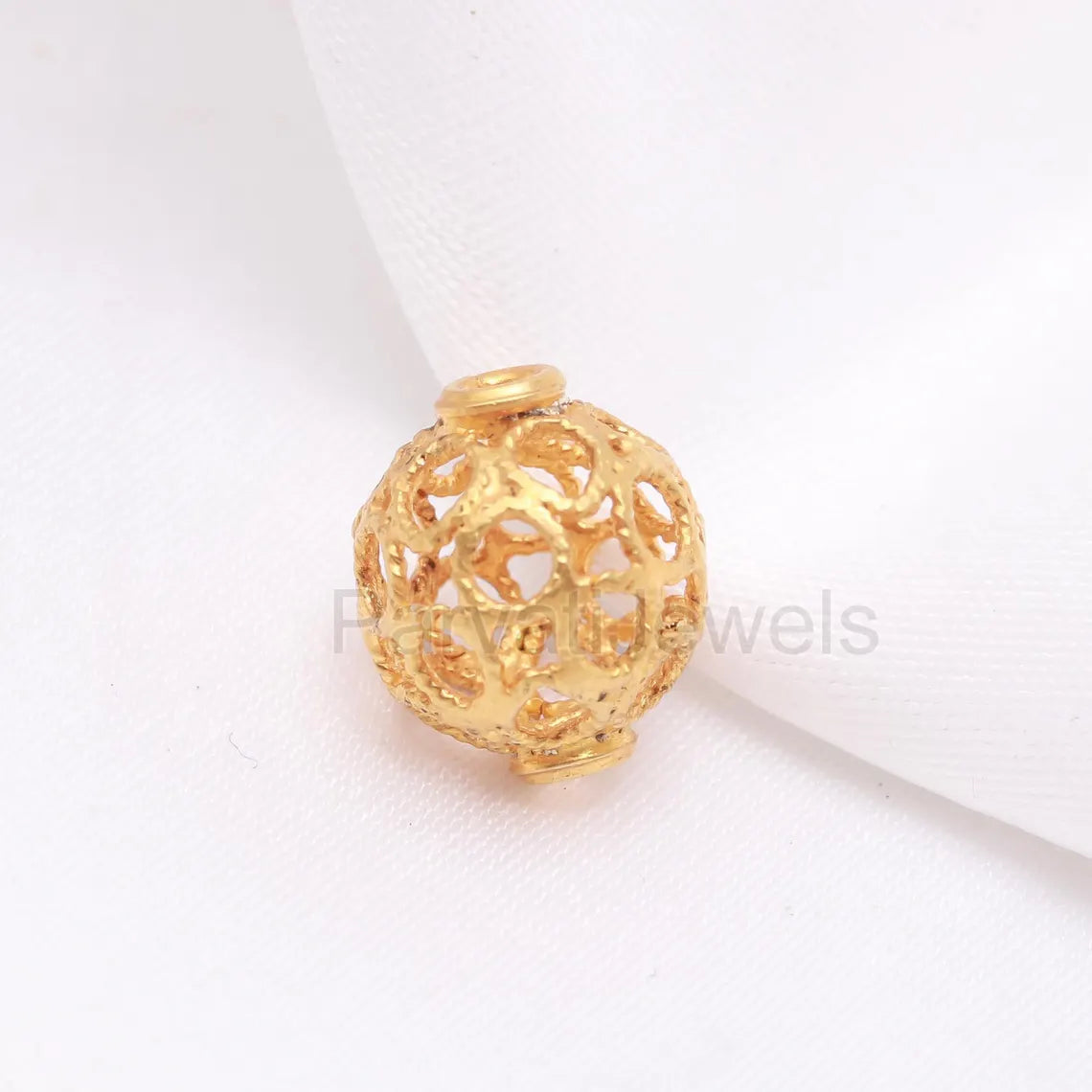Solid 14k & 18K Gold Filgiri Work Beads Charm, 18K Findings Part Beads, 18k Gold Spacer Beads, Bead Caps Spacers, Jewelry Making Gold Beads