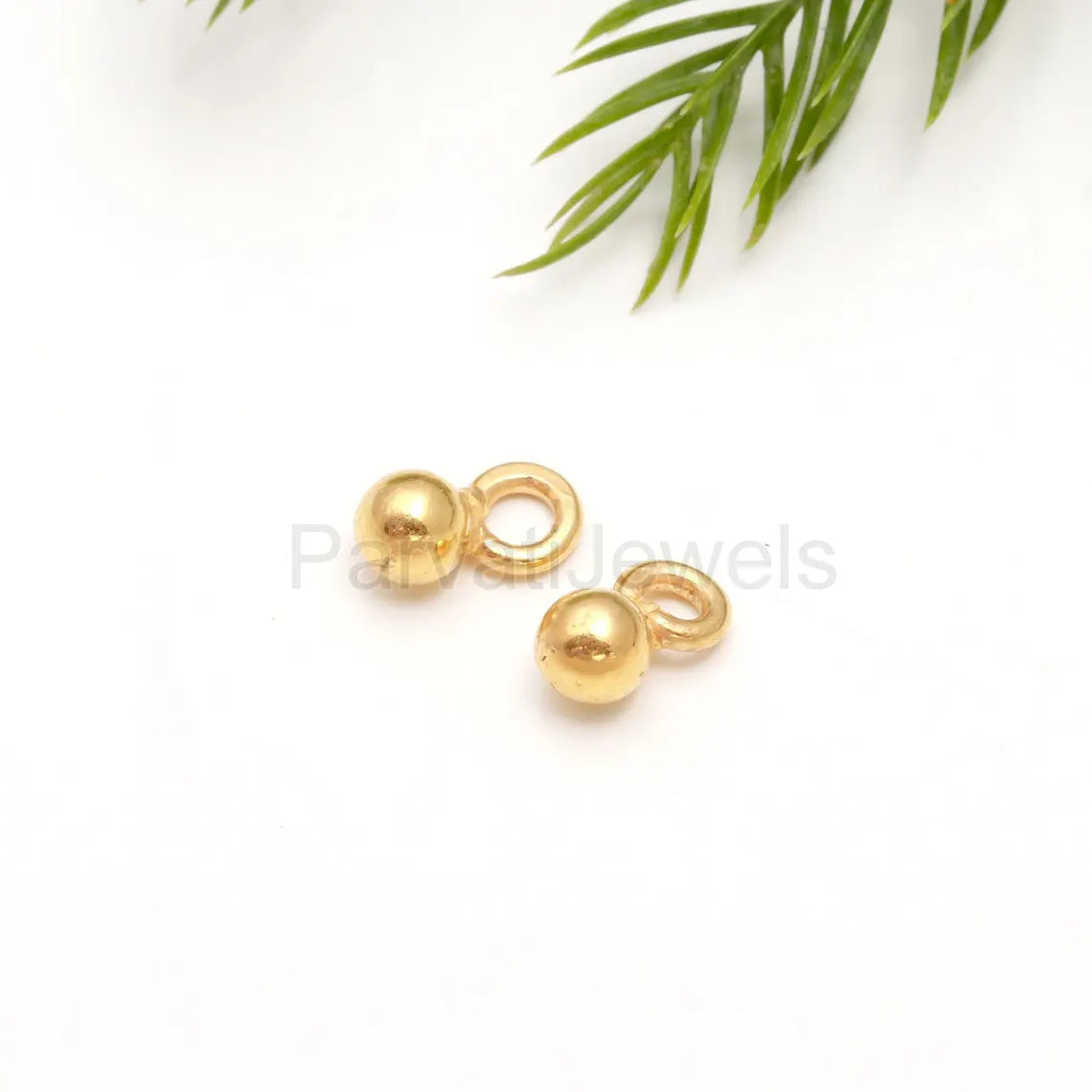 AA Dangling Ball Charm, 18k Solid Gold Charm, Gold Beads Pendant, Gold Charm Pendant, Charm Pendant, Handmade Gold Charm, Gift For Her Charm