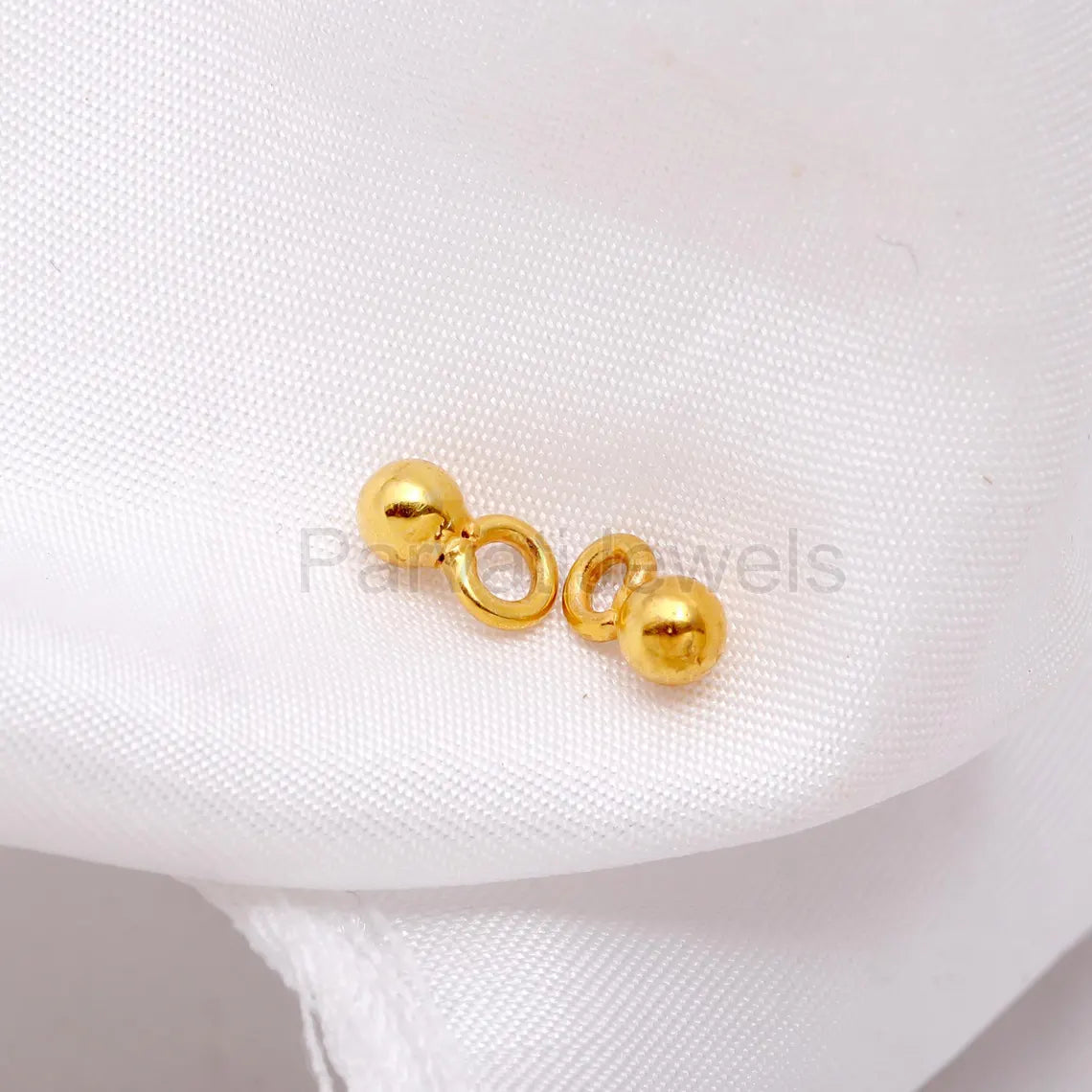 AA Dangling Ball Charm, 18k Solid Gold Charm, Gold Beads Pendant, Gold Charm Pendant, Charm Pendant, Handmade Gold Charm, Gift For Her Charm