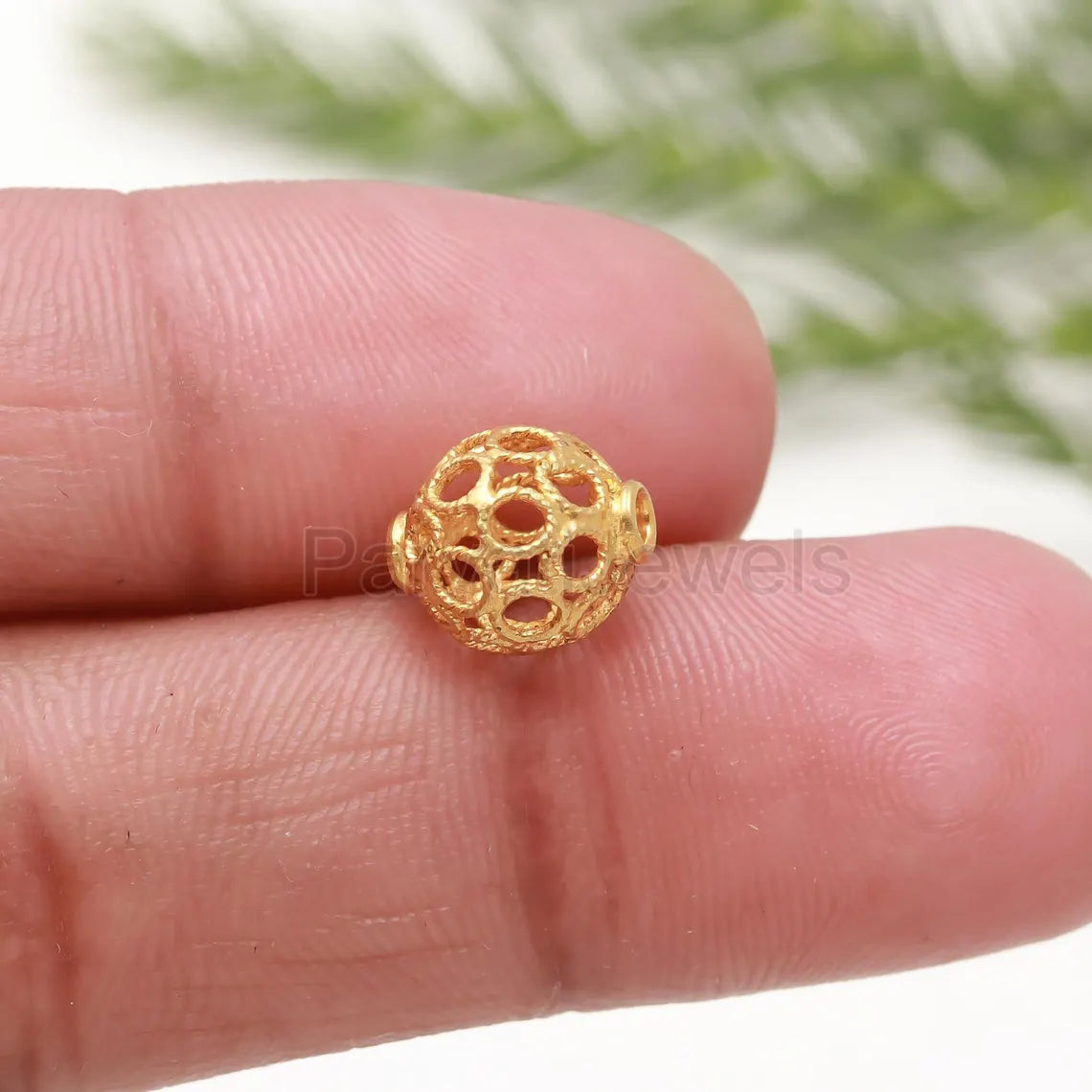 Solid 14k & 18K Gold Filgiri Work Beads Charm, 18K Findings Part Beads, 18k Gold Spacer Beads, Bead Caps Spacers, Jewelry Making Gold Beads
