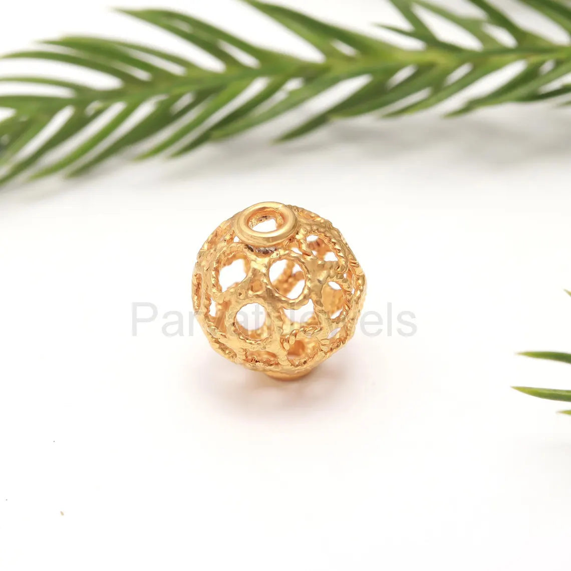 Solid 14k & 18K Gold Filgiri Work Beads Charm, 18K Findings Part Beads, 18k Gold Spacer Beads, Bead Caps Spacers, Jewelry Making Gold Beads