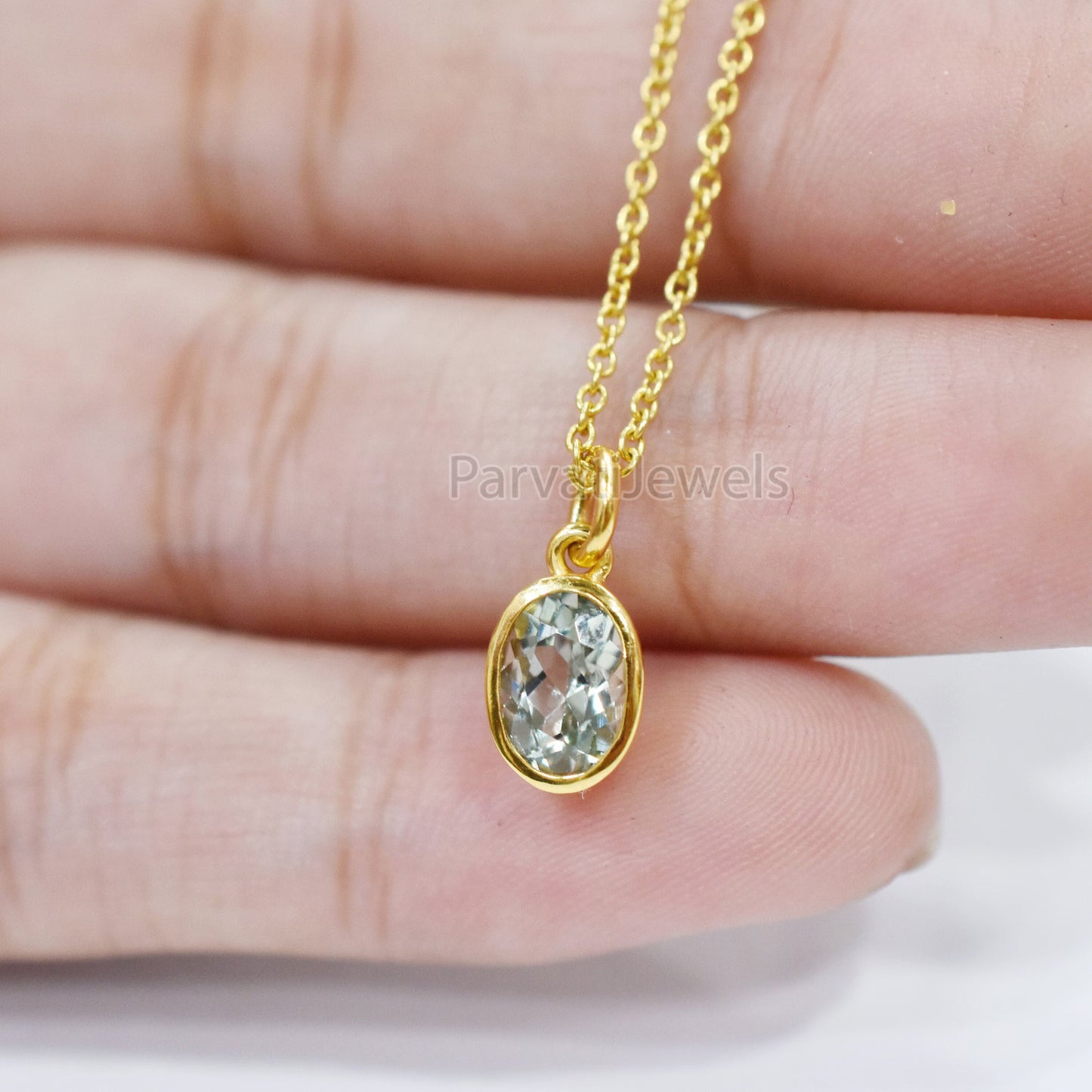 Very beautiful Natural Green Aquamarine Solid Gold Charm, 14k & 18k Solid Gold Charm, Green Aqua Gold Charm Pendant, Handmade Gold Charm