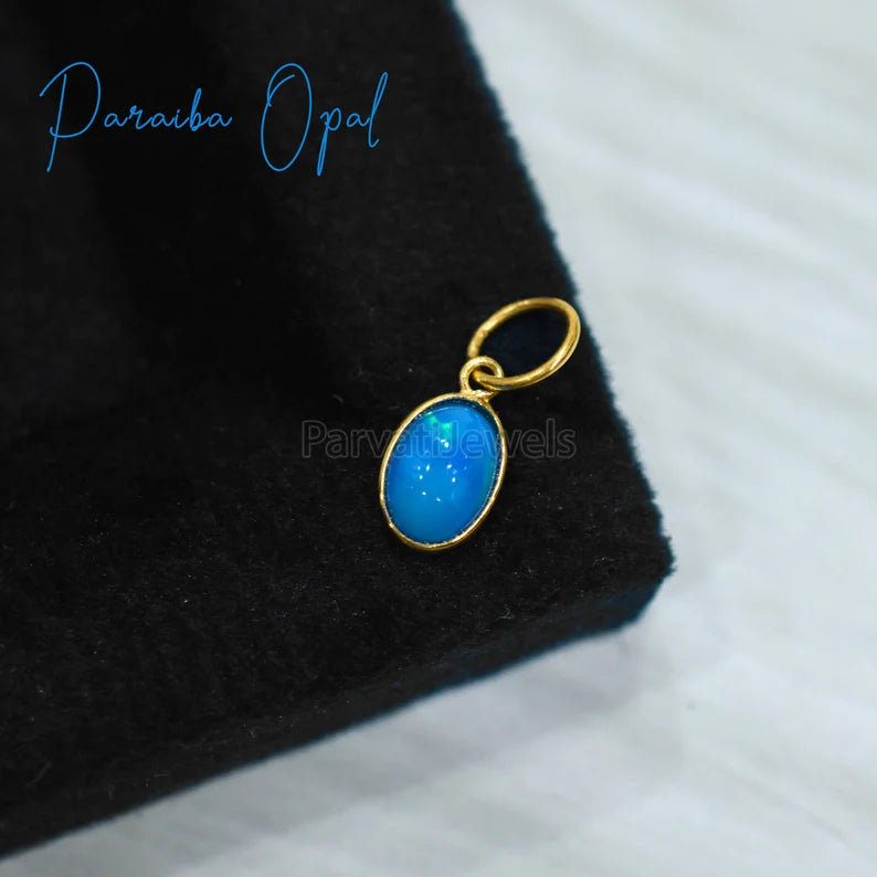 NEW POP COLLECTION Multi Color Fire Opal 18K Solid Gold Charm, Mexican Fire Opal Gold Charm, 18K Gold Fire Pink Opal Charm, Charm Pendant
