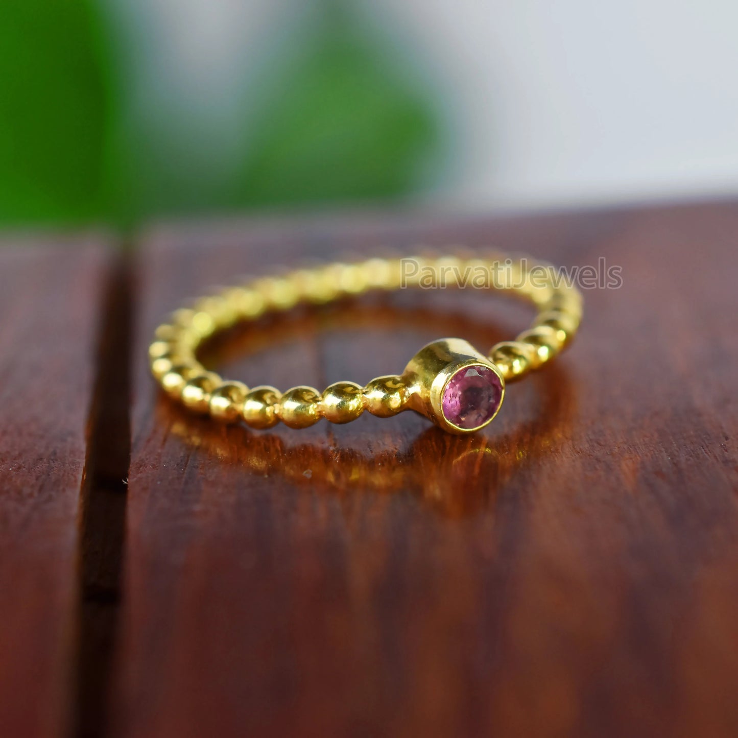 Natural Pink Tourmaline Gold Ring, Tourmaline Gold Ring,14k & 18K Solid Gold Tourmaline Ring, Handmade Gold Ring, Tourmaline Engagement Ring