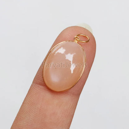 Natural Huge Moonstone Charm, 18k Solid Gold Charm, Natural Moonstone Charm, Gold Charm, Charm Necklace, Handmade Gold Charm, Natural Charm