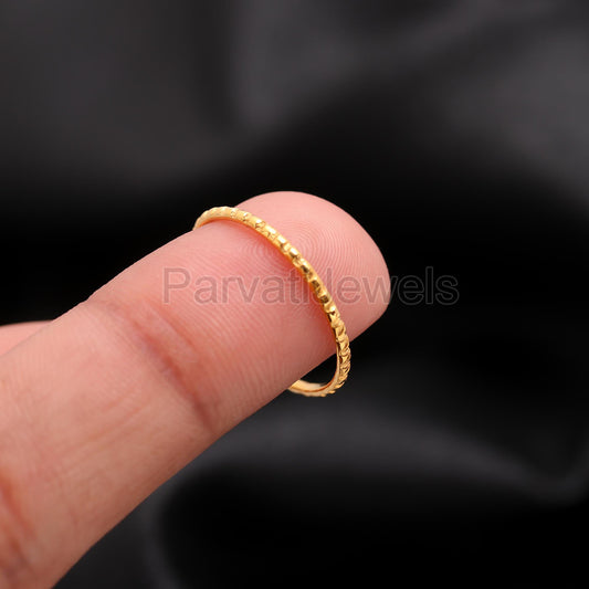 Elegant Hammered Finish Gold Wedding Ring, 14k, 18k Solid Gold Ring, Handmade Gold Ring, Engagement Ring, Wedding Gold Ring, Gift for her,
