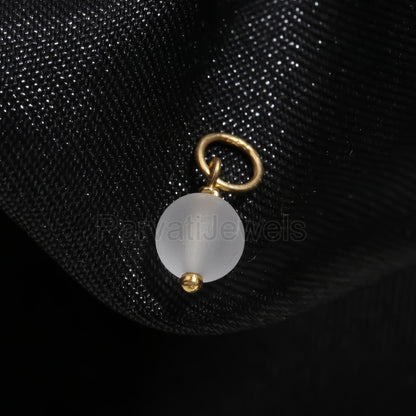 AA Crystal Forster Charm, 18k Solid Gold Charm, Crystal Gold Charm, Charm Necklace, Charm Pendant, Handmade Gold Charm, Gift For Her Charm