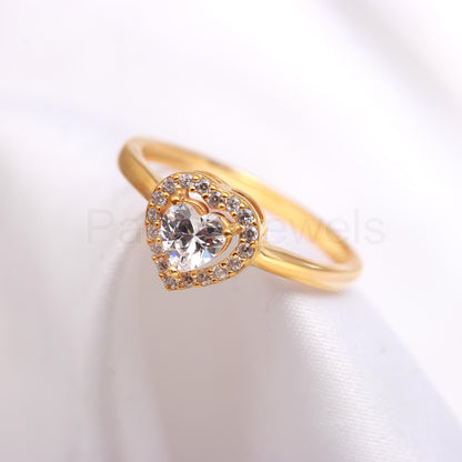 AA Natural Moissanite Gold Ring, 14K Solid Gold Ring, Moissanite Gold Ring, Wedding Gift, Handmade Ring, Gift for her, Gold Jewelry