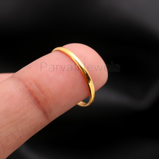 Finish Band Gold Ring, 14k, 18k Solid Gold Ring, Handmade Gold Ring, Engagement Ring, Wedding Gold Ring, Gift for her, Band Gold Ring