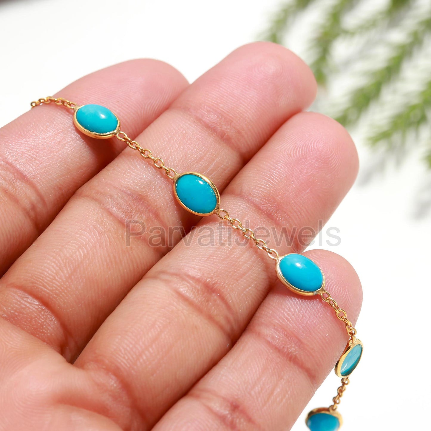 AA Natural Sleeping Beauty Turquoise Bracelet, 18k Solid Gold Bracelets, Handmade Bracelets, Turquoise Bracelet, Gold Bracelet, Gift for her