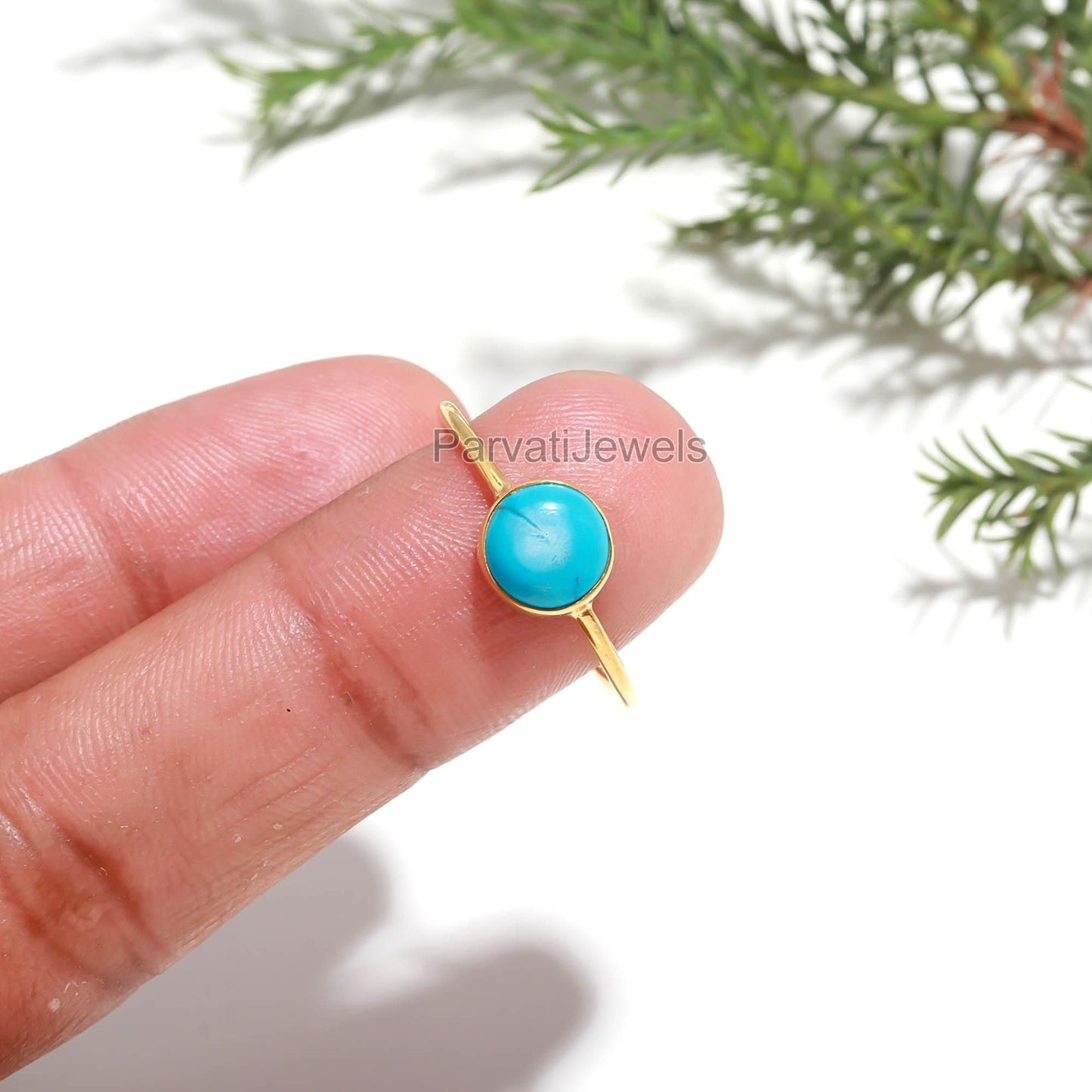 Natural Sleeping Beauty Turquoise Gold Ring, 18K Solid Gold Ring, Turquoise Gold Ring, Dainty Gold Ring, Handmade Gold Ring, Gift for her