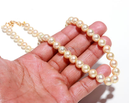 Natural Authentic South Sea Pearl Necklace, 18k Solid Gold Necklace, Pearl Necklace, Gold Necklace, South Sea Pearl Necklace, Gold Jewelry