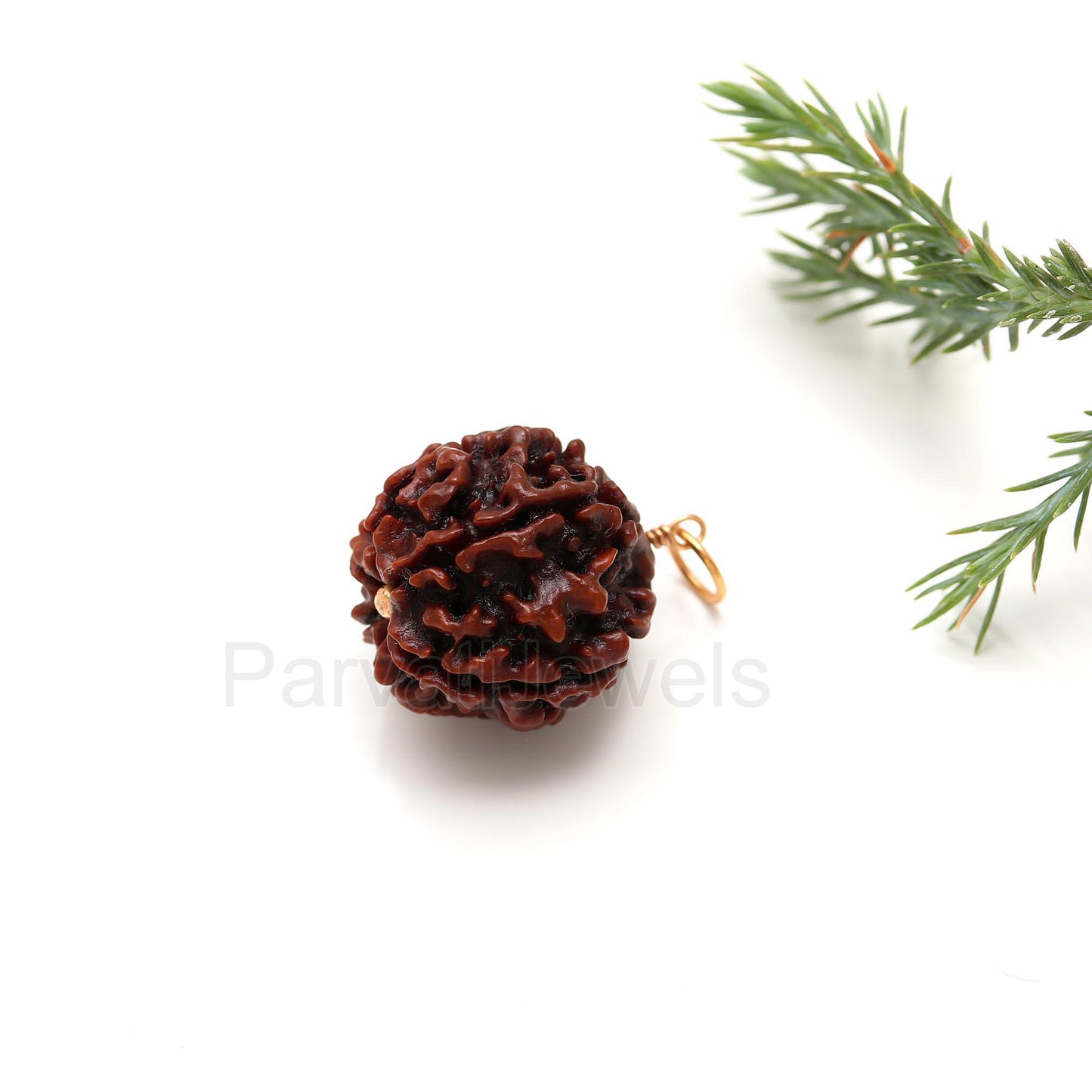 Natural Six Face Rudraksha Charm, Solid 18k Gold Charm, Gold Charm Pendant, Ruhdrasha Charm Pendant, Charm Necklace, Handmade Gold Charm,