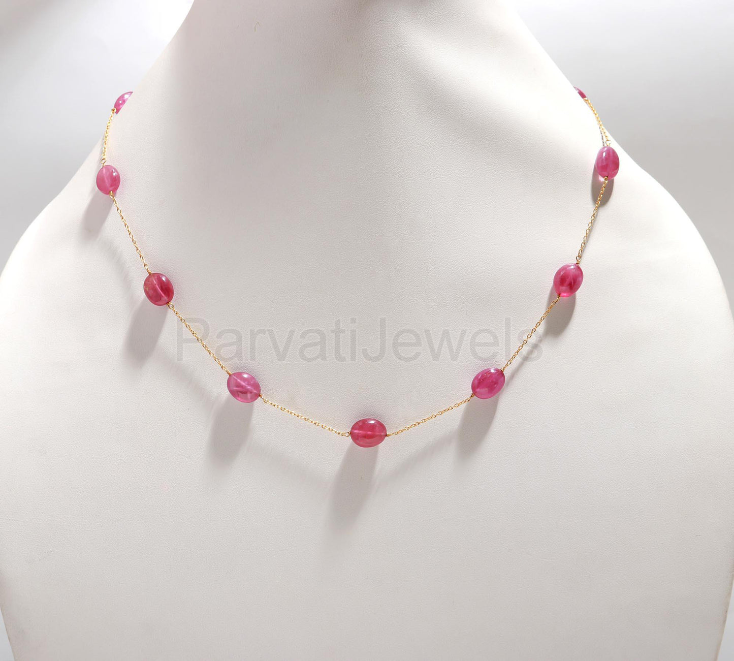AA Ruby Necklace, 14k Solid Gold Necklace, Ruby Necklace, Gold Necklace, Cabochon Ruby Gold Necklace, Gold Jewelry, Partywear Gift Necklace