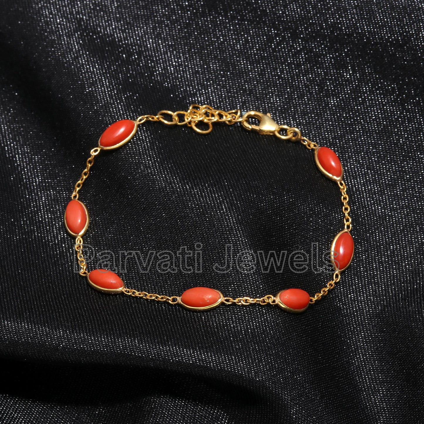 AA Natural Italian Coral Bracelet, 18k Solid Gold Bracelet, Handmade Gold Bracelet, Gold Bracelet, Gift for her, Coral Bracelet, Solid 18k