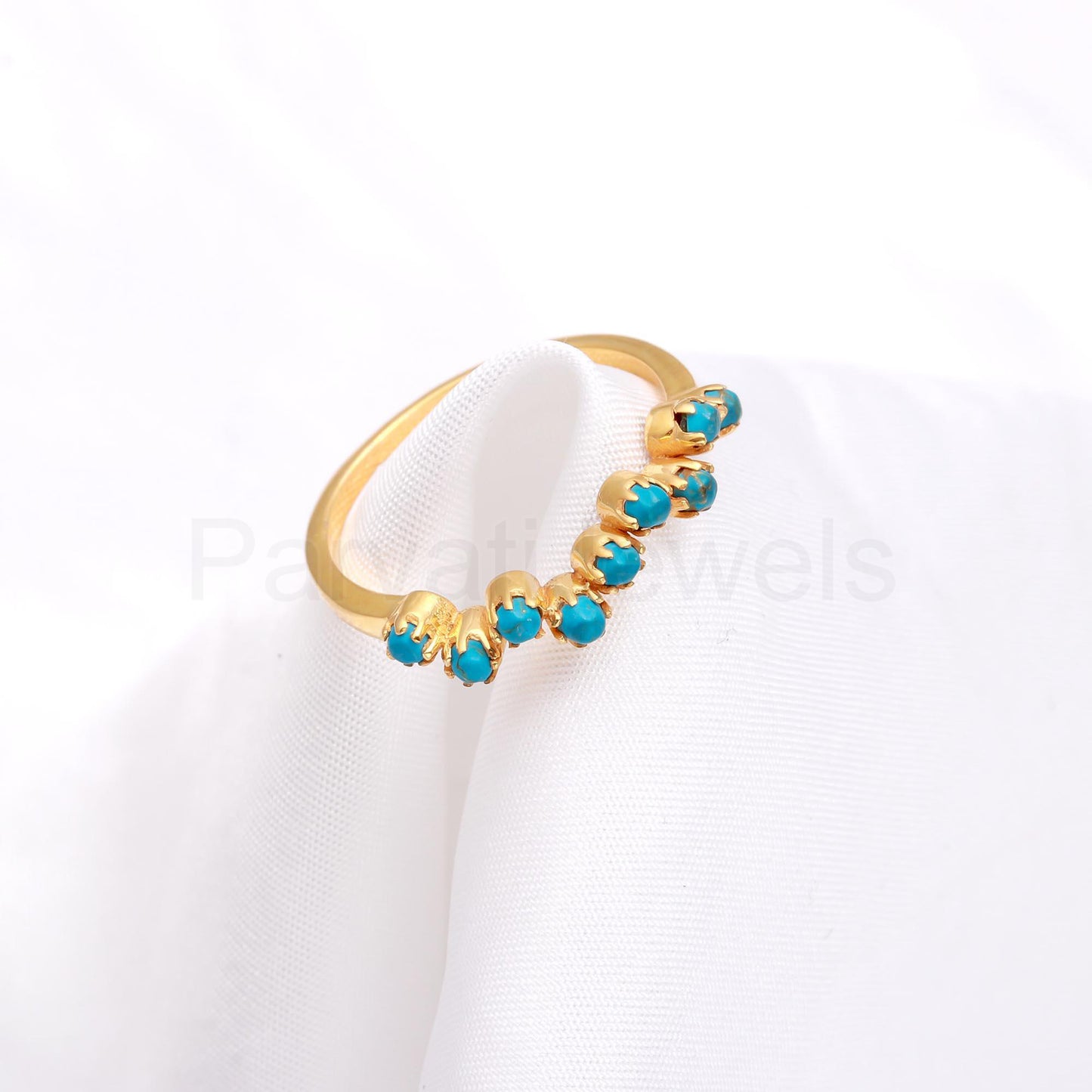 Exquisite Sleeping Beauty Turquoise Gold Ring, 14K Solid Gold Ring, Turquoise Gold Ring, Wedding Gift, Handmade Ring, Gift for her,