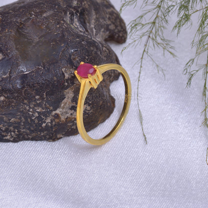 Natural Ruby Eternity Band Ring, Solid 18k Gold Ruby Ring, Handmade Ring, Ruby Ring, July Birthstone Ring, Genuine Ruby Ring, 18K Gold Ring
