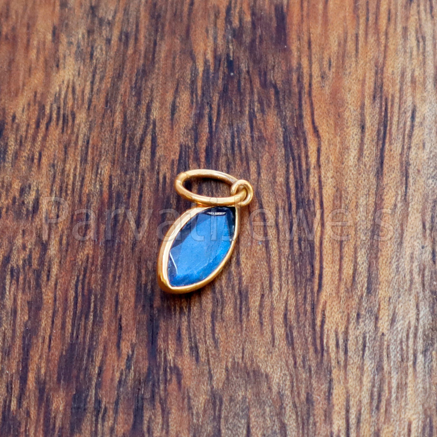 Faceted Labradorite Charm, Labradorite 18k Solid Gold Charm, Labradorite Charms, Gold Charm, Charm Pendant, Charm Necklace, Handmade Charm