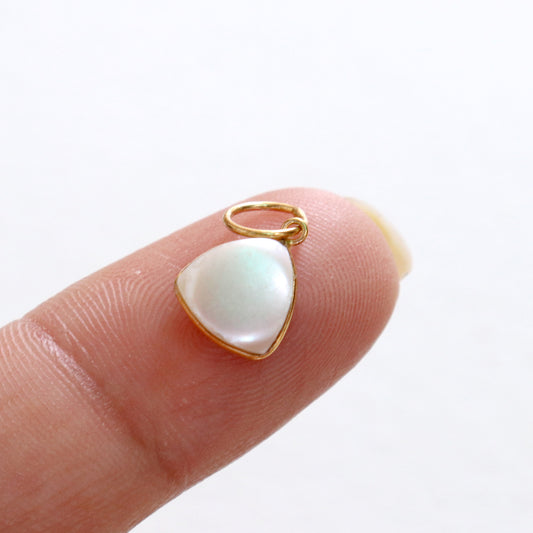 Natural Sea Pearl Charm, 18k Solid Gold Charm, Sea Pearl Gold Charm, Charm, Pearl Charm Necklace, Pearl Charm Pendant, Handmade Gold Charm