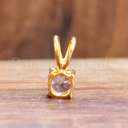Natural Tanzanite Charm Pendant, Tanzanite Charms, Minimalist Charms Pendant, Claw Setting Charms Pendant, 14k Solid Gold Charms, Gold Charm
