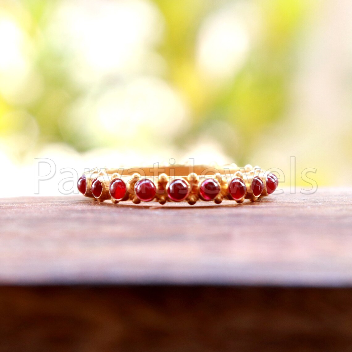 Ruby Eternity Band Ring, 18k Solid Gold Ring, Handmade Eternity Gold Ring, Ruby Stone Engagement Ring, Birthstone Band, Wedding Band Ring