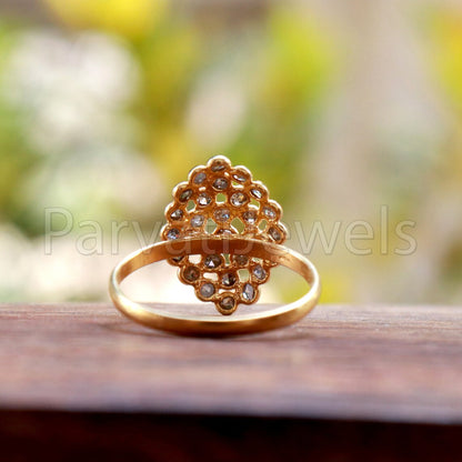 Diamond Ring, Diamond Gold Ring, 18k Solid Gold Diamond Ring, Handmade Gold Ring, Diamond Engagement Ring, Wedding Diamond Ring