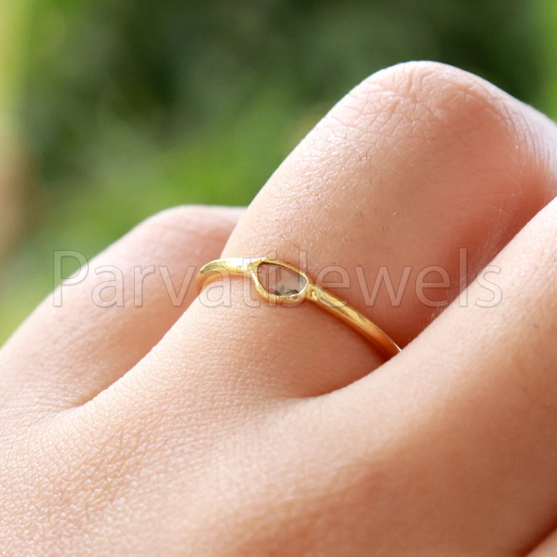 Diamond Ring, Diamond Gold Ring, 18k Solid Gold Diamond Ring, Handmade Gold Ring, Diamond Engagement Ring, Wedding Diamond Polki Ring