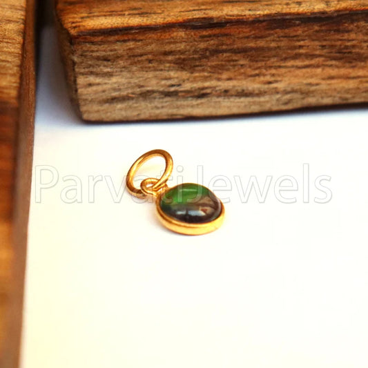 Natural Chalama Black Opal Charm, 18k Solid Gold Charm, Opal Charm, Gold Opal Charm, Charm Necklace, Charm Pendant, Handmade Gold Charm, Gold Charm Pendant, Christmas Gift Charm