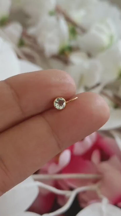 Natural Aquamarine Charm, 18k Solid Gold Charm, Handmade Gold Charm, Charm Pendant, Aquamarine Charms, Charms Necklace, Minimalist Pendant